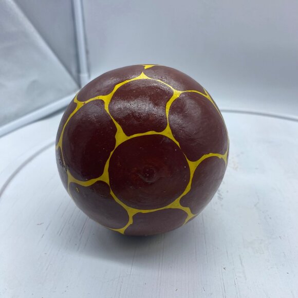 Africa Kenya Artisan Handmade Giraffe Calabash Gourd Maraca 13" Jacaranda Handle - Picture 5 of 6